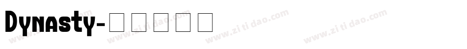 Dynasty字体转换