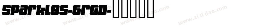 Sparkles-6rGD字体转换