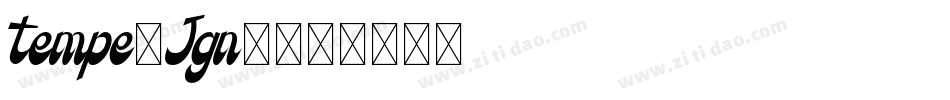 Tempe-Jgn7字体转换