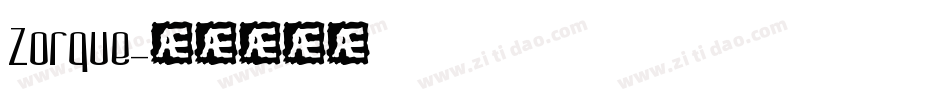 Zorque字体转换