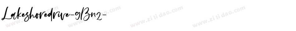 Lakeshoredrive-9Bn2字体转换