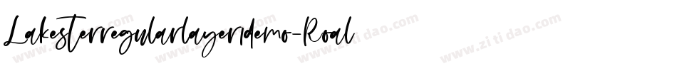 Lakesterregularlayer1demo-Roal字体转换