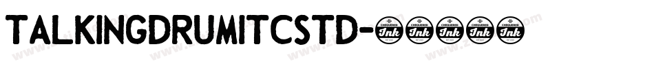 TalkingDrumITCStd字体转换