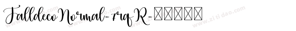 TalldecoNormal-7rqR字体转换
