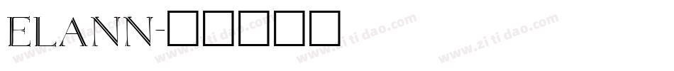 ELANN字体转换