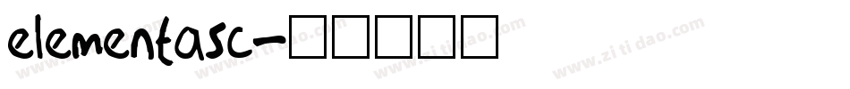 ElementaSC字体转换