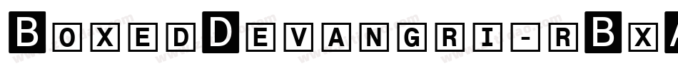 BoxedDevangri-rBxA字体转换