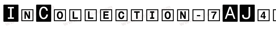 InCollection-7AJ4字体转换