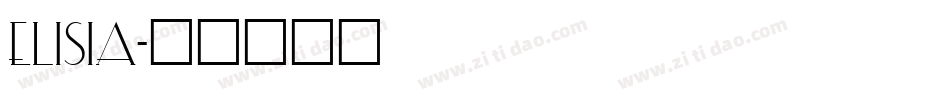 ELISIA字体转换
