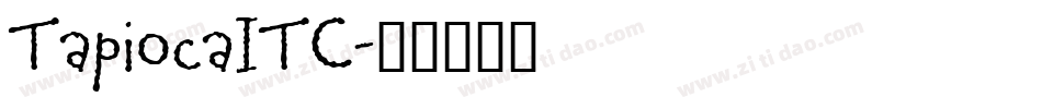 TapiocaITC字体转换