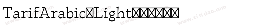 TarifArabic-Light字体转换