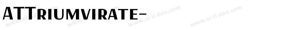 ATTriumvirate字体转换