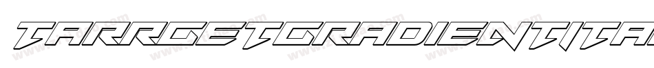 TarrgetGradientItalic-zzjG字体转换