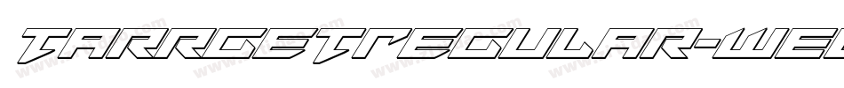 TarrgetRegular-WEOz字体转换