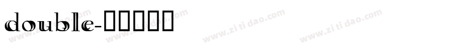 double字体转换
