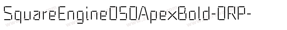 SquareEngine050ApexBold-0RP字体转换