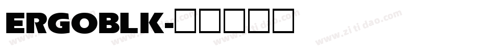 ERGOBLK字体转换