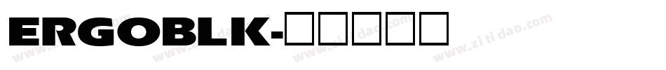 ERGOBLK字体转换