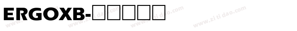 ERGOXB字体转换