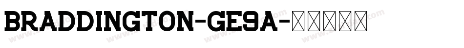 Braddington-Ge9a字体转换