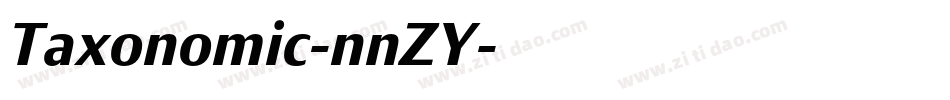 Taxonomic-nnZY字体转换