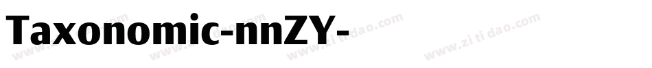 Taxonomic-nnZY字体转换