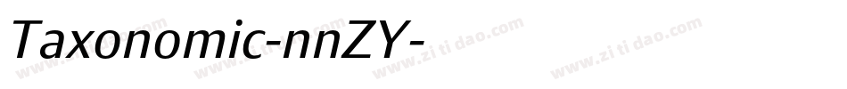 Taxonomic-nnZY字体转换