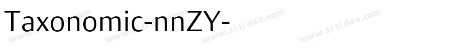 Taxonomic-nnZY字体转换
