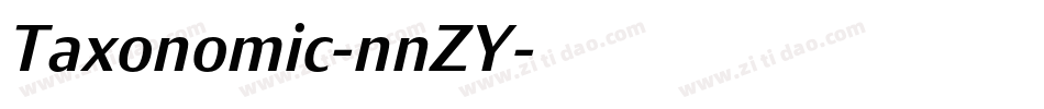 Taxonomic-nnZY字体转换
