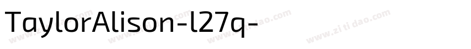 TaylorAlison-l27q字体转换