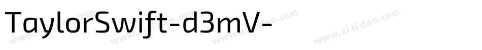 TaylorSwift-d3mV字体转换