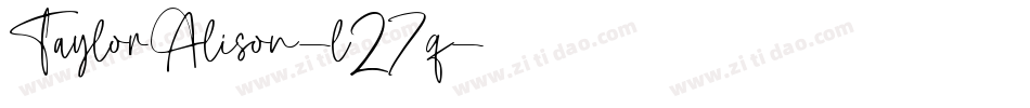 TaylorAlison-l27q字体转换