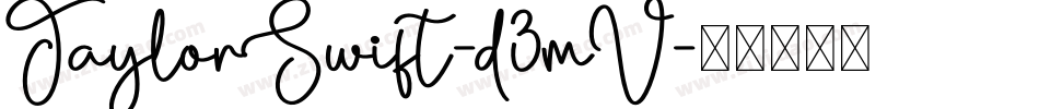TaylorSwift-d3mV字体转换