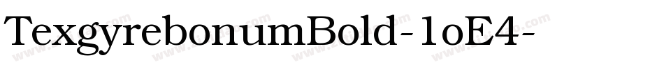 TexgyrebonumBold-1oE4字体转换