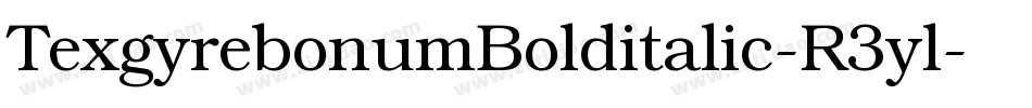 TexgyrebonumBolditalic-R3yl字体转换