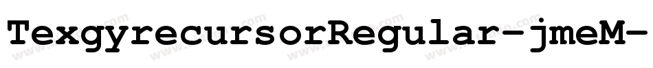 TexgyrecursorRegular-jmeM字体转换