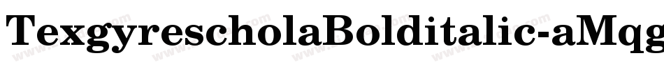 TexgyrescholaBolditalic-aMqg字体转换