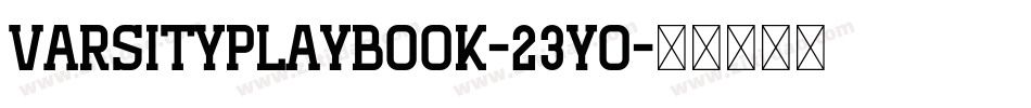 VarsityPlaybook-23yo字体转换