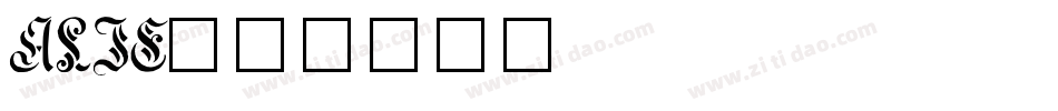 ALIE字体转换