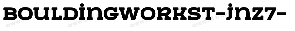 BouldingWorkSt-jnZ7字体转换