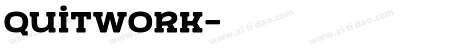 QuitWork字体转换