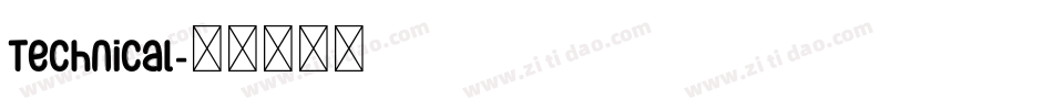 Technical字体转换