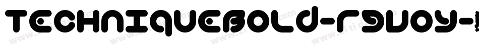 TechniqueBold-rgvoy字体转换