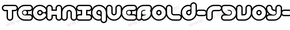 TechniqueBold-rgvoy字体转换