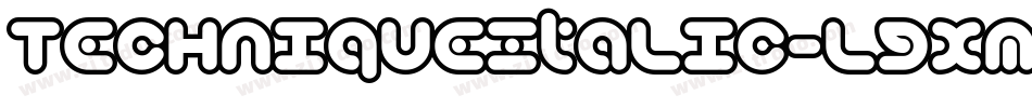 TechniqueItalic-lgxmq字体转换