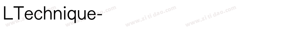 LTechnique字体转换