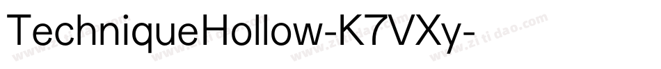 TechniqueHollow-K7VXy字体转换