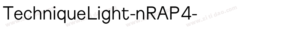 TechniqueLight-nRAP4字体转换