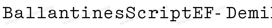 BallantinesScriptEF-DemiBold字体转换
