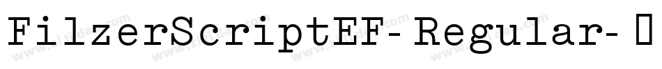 FilzerScriptEF-Regular字体转换
